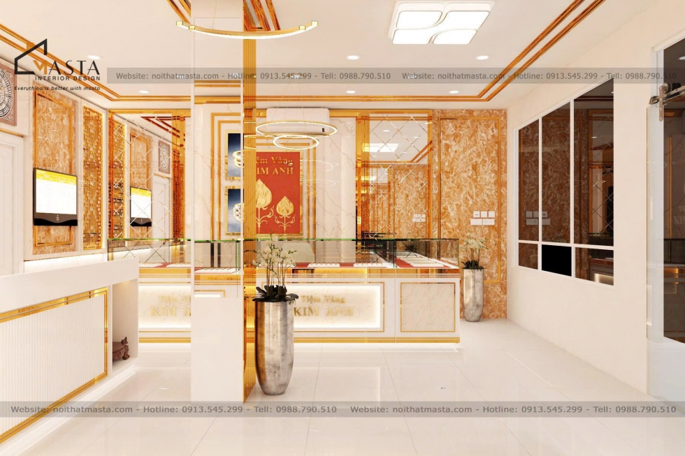 Thiết Kế Tiệm Vàng Kim Anh - Anh Tuấn - Long An